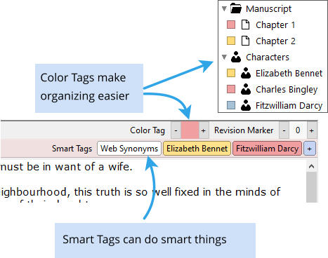 Color Tags make organizing easier Smart Tags can do smart things
