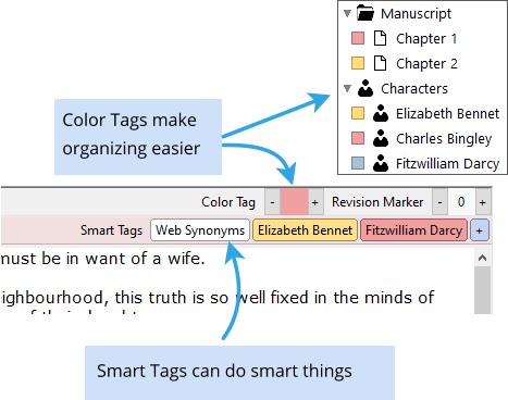 Color Tags make organizing easier Smart Tags can do smart things