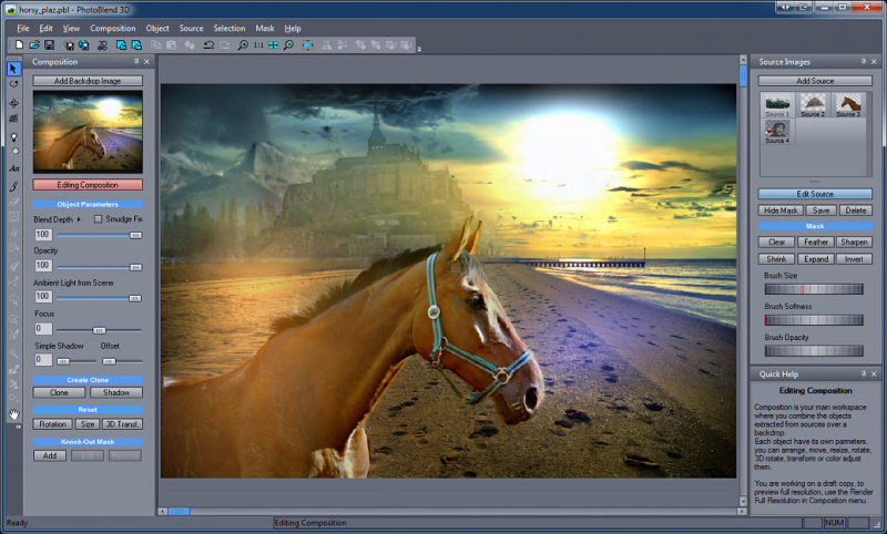 Windows 7 PhotoBlend 3D 2.3 full